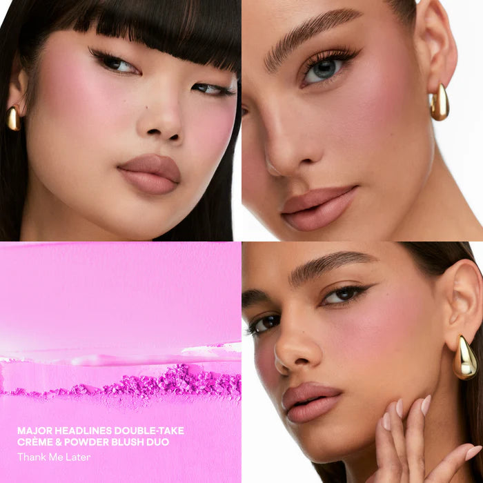 Major Headlines Double-Take Cream and Powder Blush Duo Patrick Ta