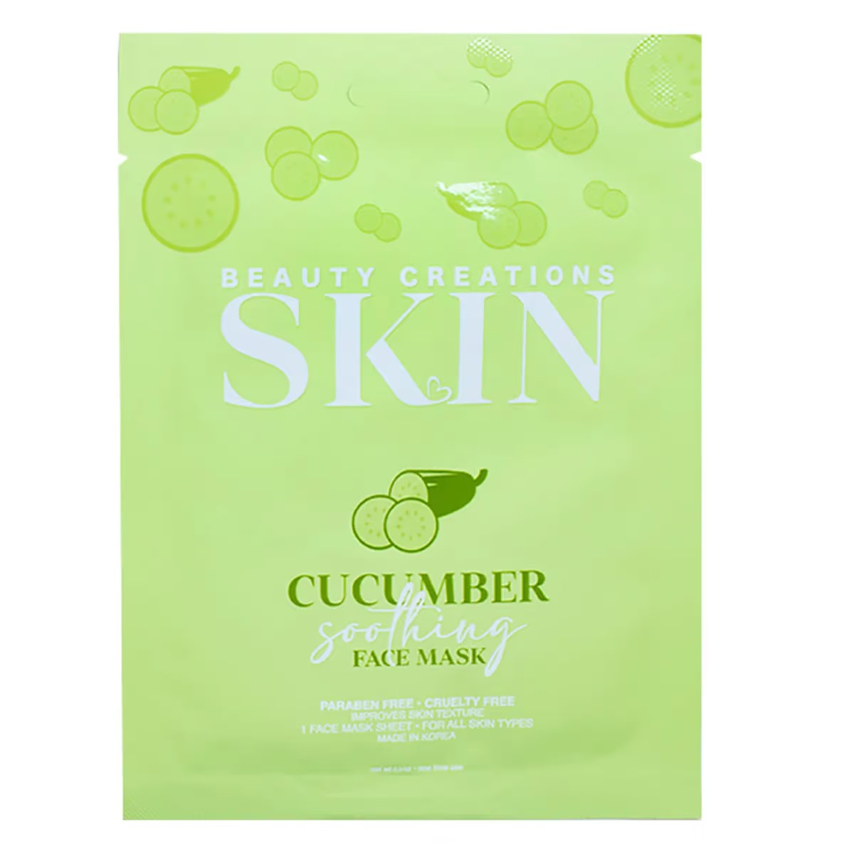 Soothing Face Mask Cucumber Beauty Creations