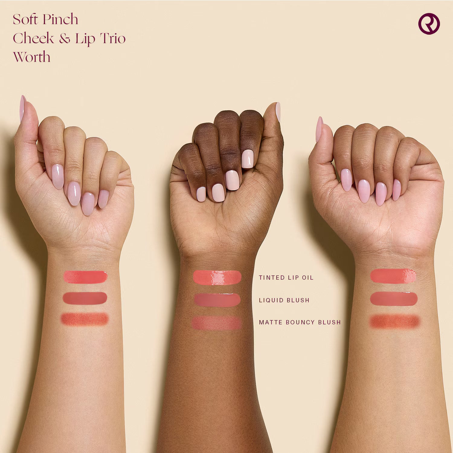 Soft pinch cheek & lip trio (set de minis)