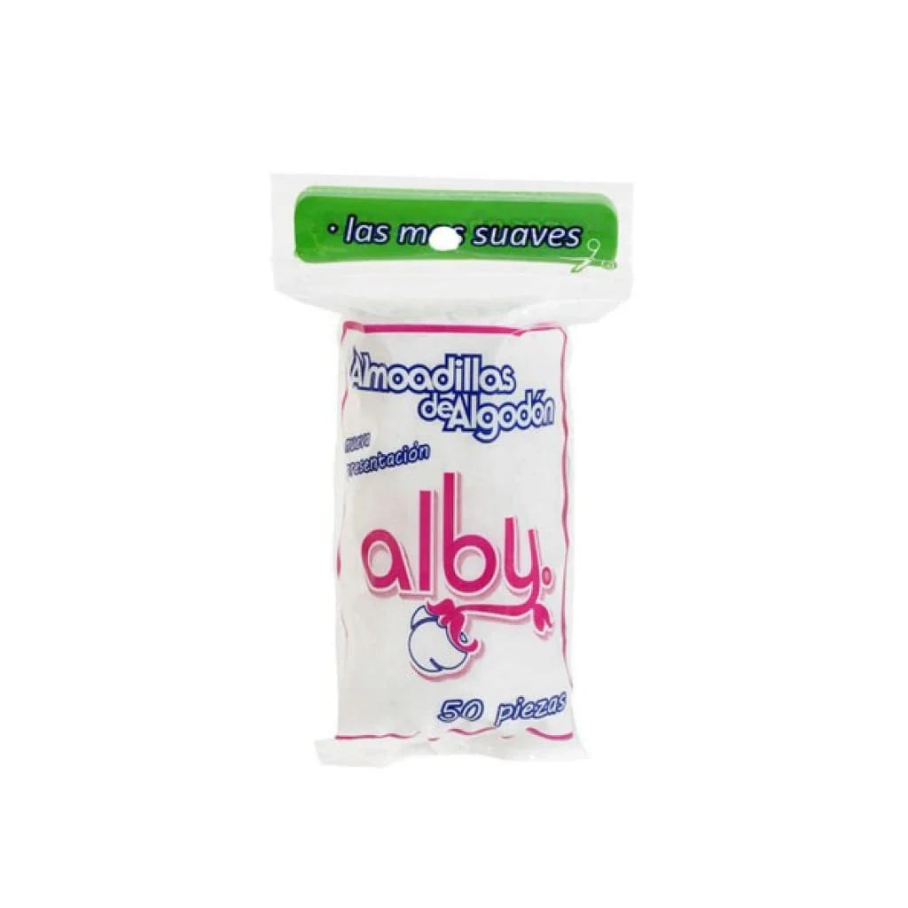 Almohadillas de Algodon 50pzs Alby