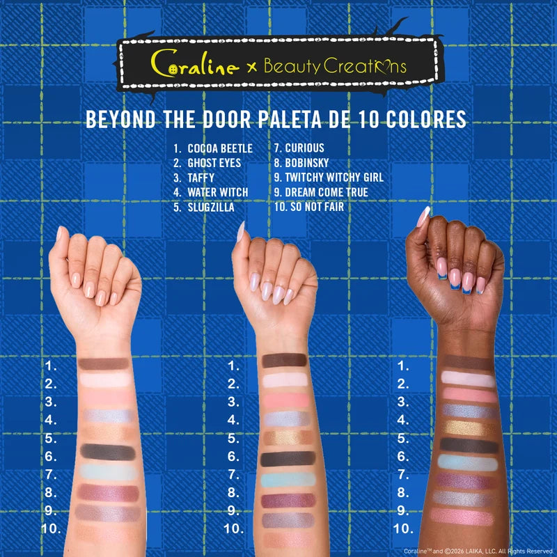 Paleta De Sombras Beyond The Door Coraline X Beauty Creations