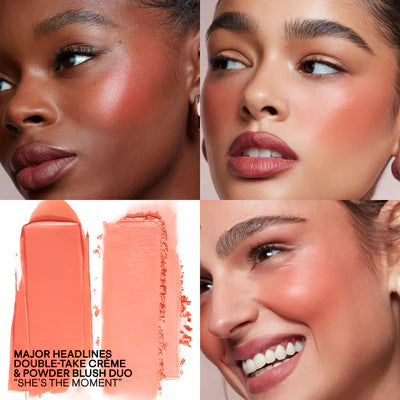 Major Headlines Double-Take Cream and Powder Blush Duo Patrick Ta