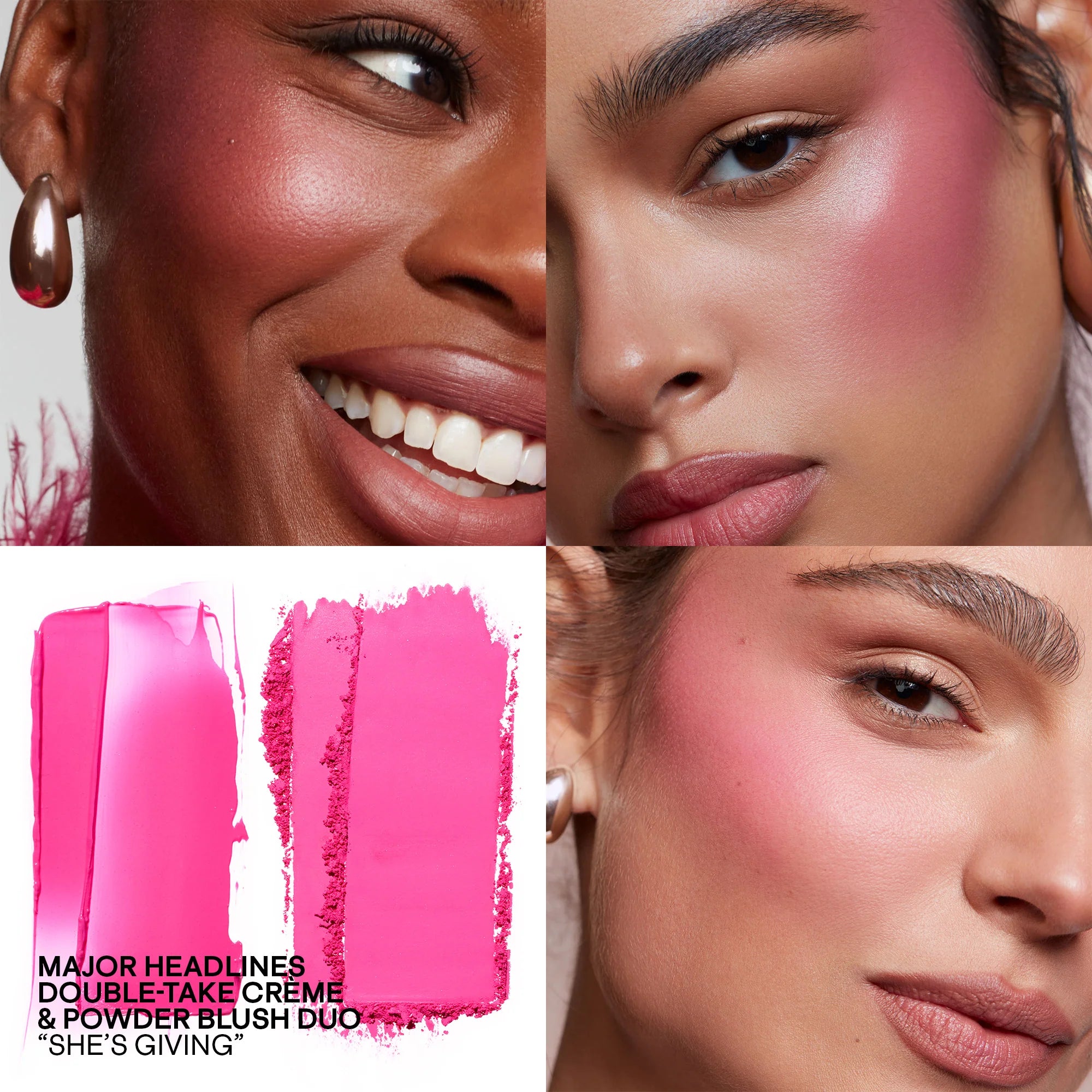 Major Headlines Double-Take Cream and Powder Blush Duo Patrick Ta