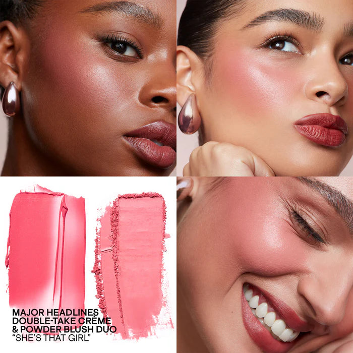 Major Headlines Double-Take Cream and Powder Blush Duo Patrick Ta