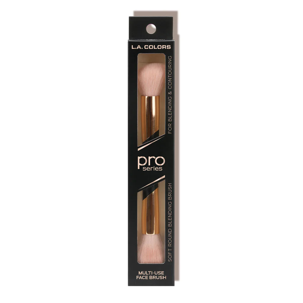 Pro Series - Multi-Use Face Brush L.A COLORS Brocha Doble Multi usos