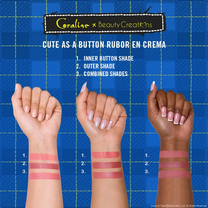 Rubor Duo Color - Cute As A Button Coraline X Beauty Creations