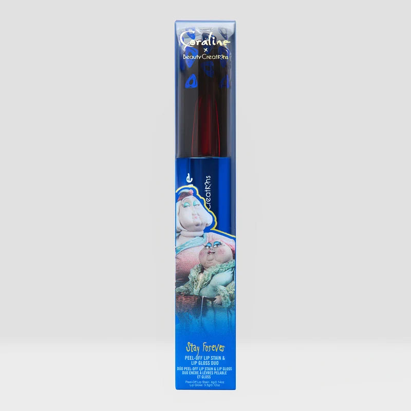 Duo Gloss & Tinta Peel Off Stay Forever Coraline X Beauty Creations
