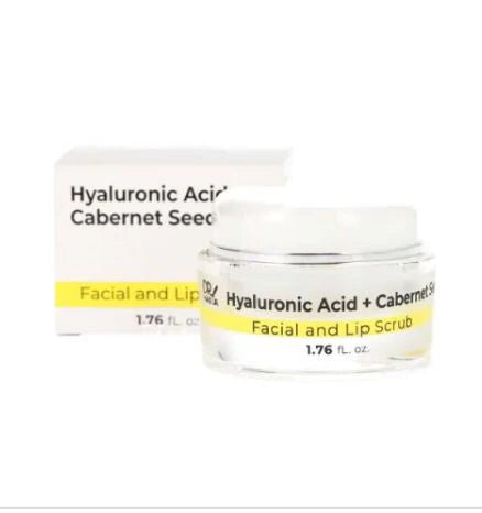 Exfoliante Facial y Labios con Ácido Hiaulurónico y Semilla de Cabernet  Dr. Makeup