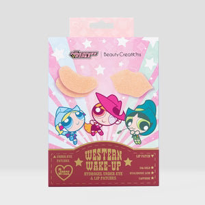 The Powerpuff Girls X Beauty Creations - Parches de Hidrogel Para Ojeras Y Labios - Western Wake-Up