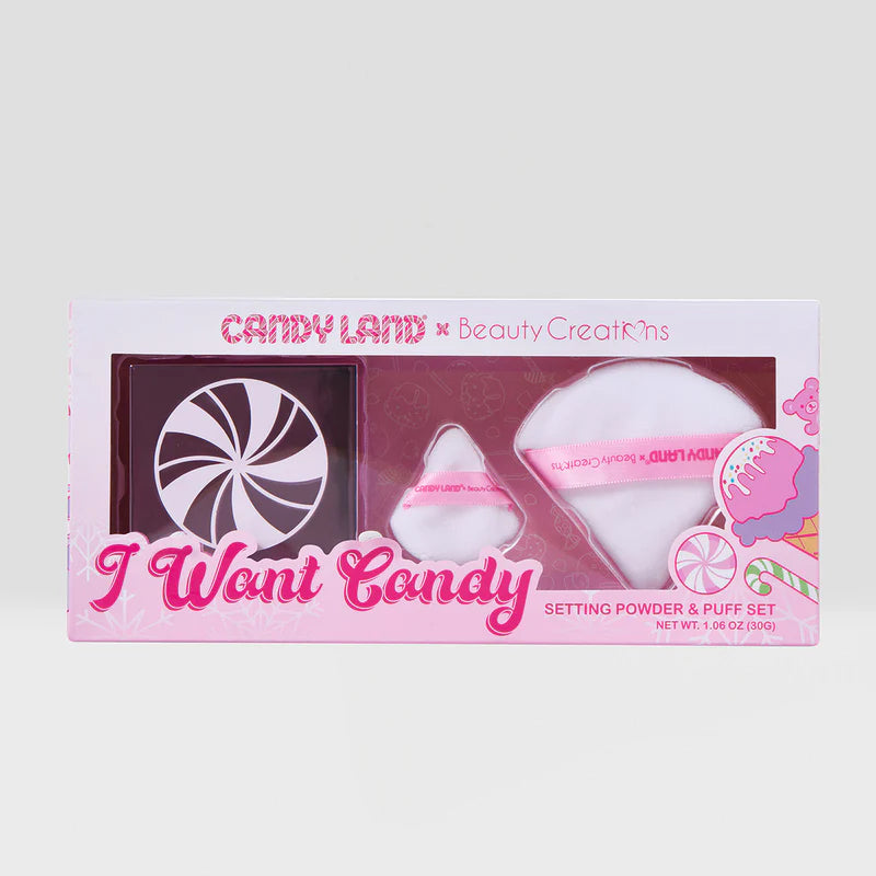 I Want Candy - Polvo Suelto Y Puff Candy Land x Beauty Creations