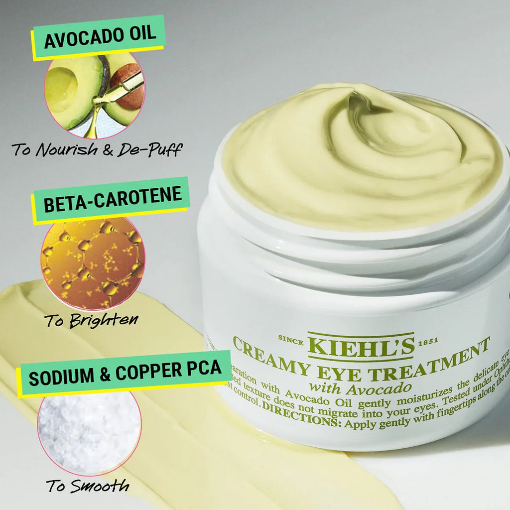 Creamy Eye Treatment with Avocado 14ml Kiehl's Contorno De Ojos