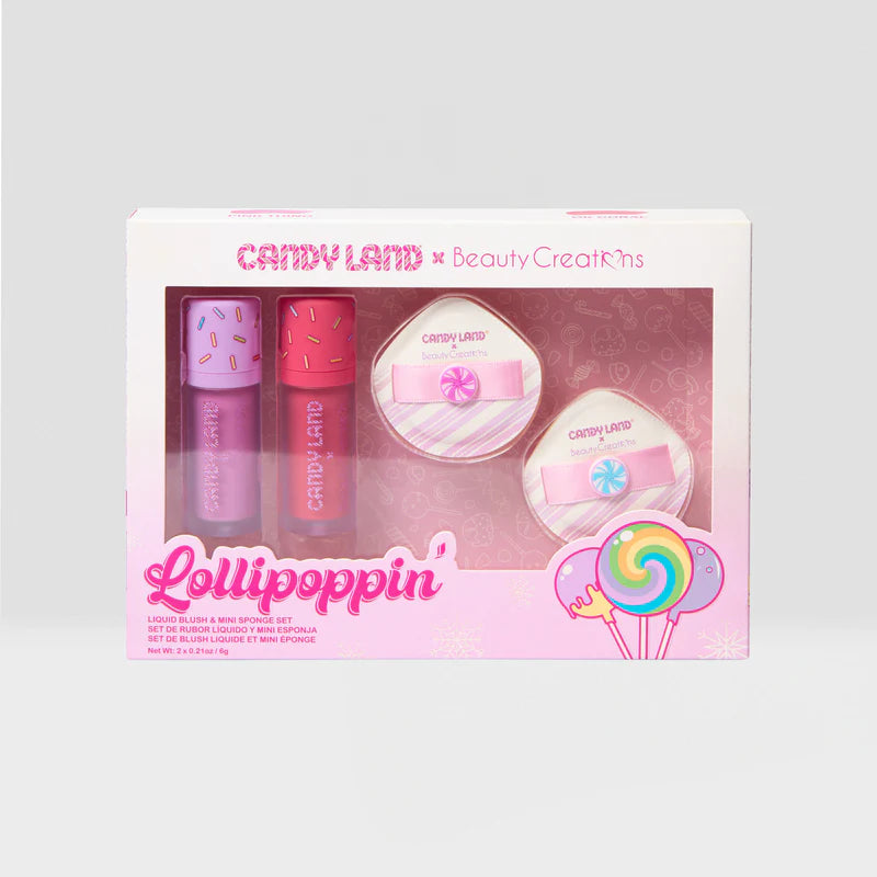 Lollipoppin - Set Rubor Líquido + Esponja Mini Candy Land x Beauty Creations