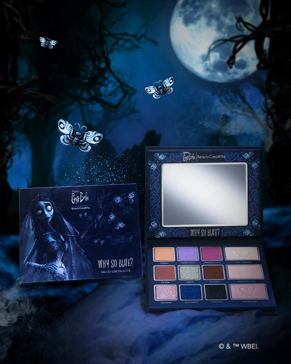 Tim Burton's Corpse Bride Beauty Creations "Why So Blue?" Paleta Multiuso