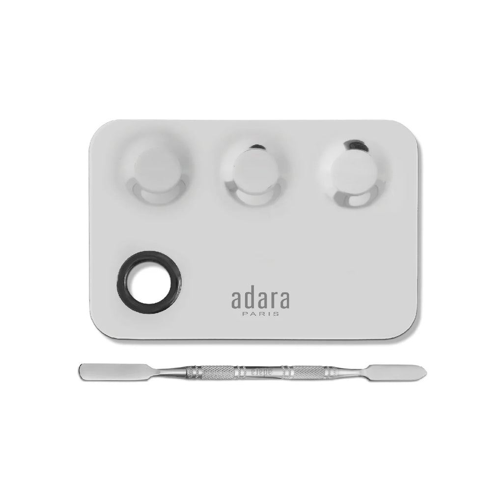 Paleta Mezcladpra Metalica Con Espatula Doble Adara