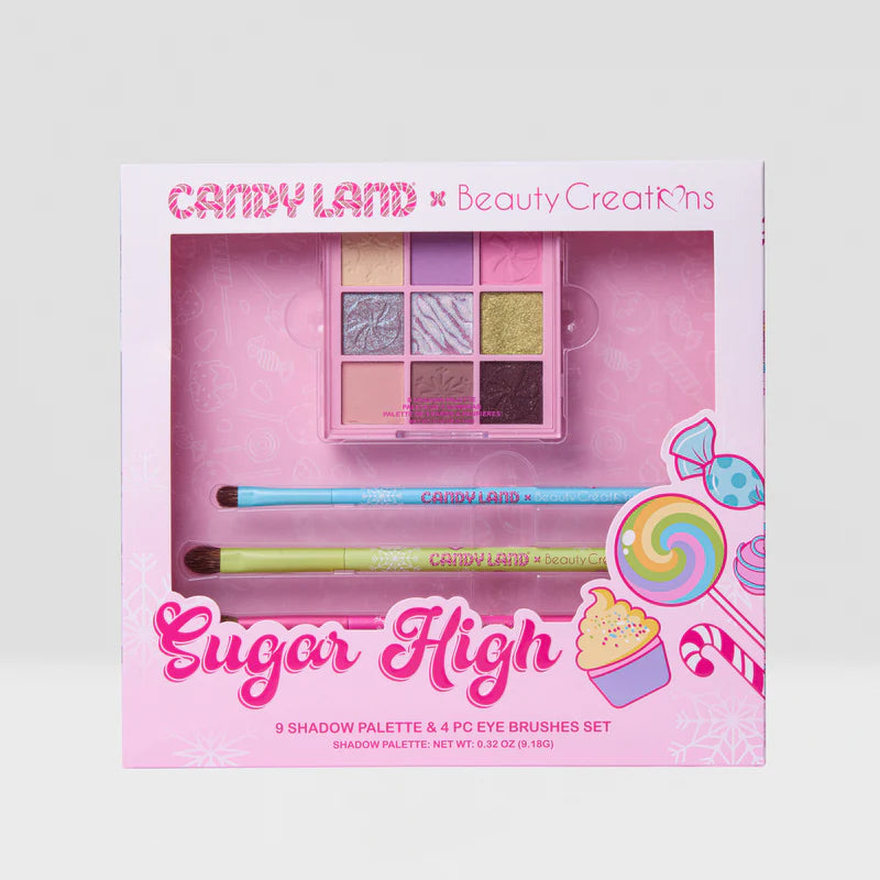 Sugar High - Paleta De Sombras + Borchas De Colección  Candy Land x Beauty Creations