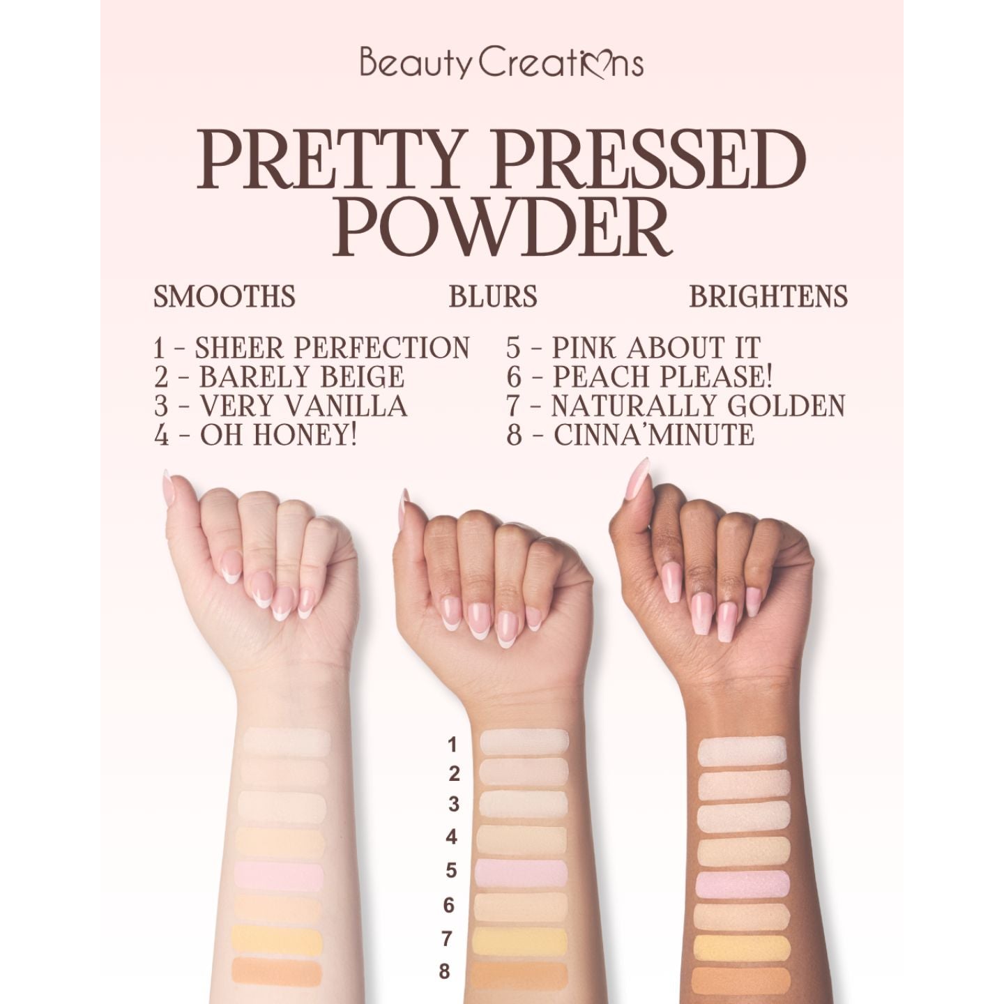 Pretty Pressed Powder Setting 7g Beauty Creations