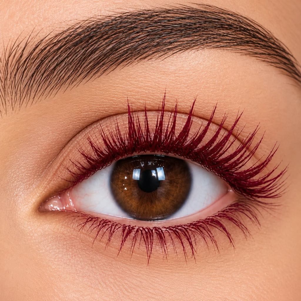 Rimel Maxi Volumen Color Borgoña Mascara 4 en 1  Prosa
