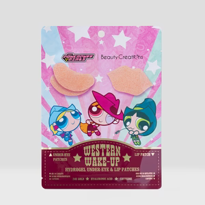 The Powerpuff Girls X Beauty Creations - Parches de Hidrogel Para Ojeras Y Labios - Western Wake-Up