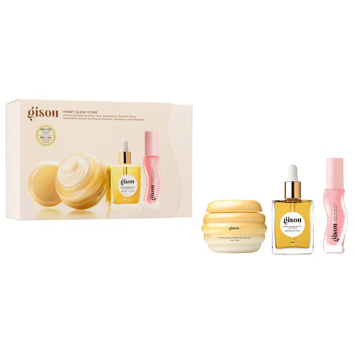 Honey Glow Icons Hair & Lip Set Gisou